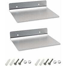 Aluminum Wall Shelf 4" x 6" – Slim Space-Saving Mount for