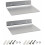 Aluminum Wall Shelf 4" x 6" – Slim Space-Saving Mount for 1