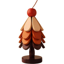 Ensemble de 4 dessous de plat en bois en forme d'arbre