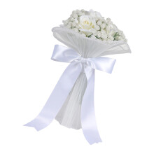 Rose Bouquet Fabric Bridal Arrangement Realistic Roses-C S
