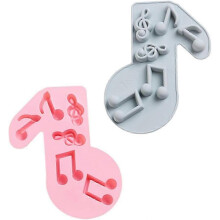 Múnlaí Císte Nótaí Ceoil Silicone 2 phíosa