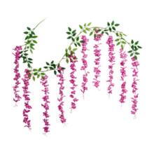 Artificial Wisteria Vine Watermelon Red 180x50cm