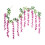 Artificial Wisteria Vine Watermelon Red 180x50cm 1