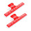 Piano Key Pattern Plastic Music Score Fixed Clips Piano-Red 1
