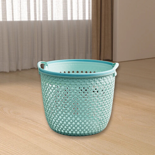 Laundry Basket with Handles 5L Blue Nestable 2