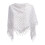 Écharpe creuse à la mode avec couverture d'épaule à-Blanc 1