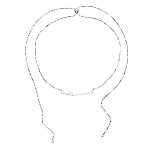Versatile Adjustable Star Necklace Titanium Steel Design Pendant
