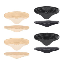Coussin de talon antidérapant respirant, 4-couleur de peau noire