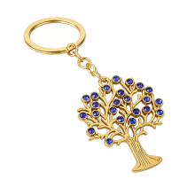 Luxuriöser Baum-Schlüsselanhänger mit glitzernden-Gold