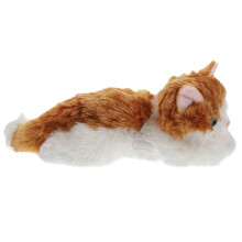 Orange-weißes Kätzchen-Plüschtier, 30 cm