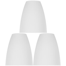 Biały plastikowy klosz do lamp podłogowych – 3 sztuki