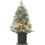 4.5 ft pre-lit snow flocked artificial Christmas tree 108 1