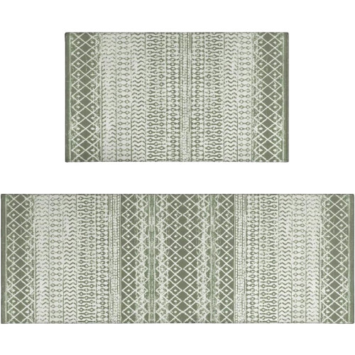 Boho Moroccan Kitchen Mat 17.7 x 47.2 in