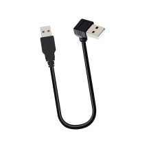 Câble USB 2.0 mâle à mâle à Angle droit, câble de-Se baisser