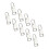 10PCS Metal Zipper Handle Mend Fixer Replacement Zipper-Silver 1