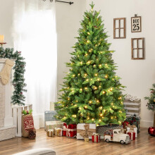 6ft Pre-lit Artificial Christmas Tree with 350 Warm White