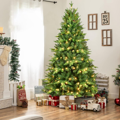 6ft Pre-lit Artificial Christmas Tree with 350 Warm White