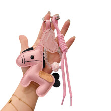 Braided Rope Keychain Bag Decorations Charms Car Keyring-Pink