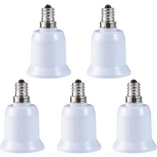 Adaptor priză E12-E26, pachet de 5, rezistent la căldură