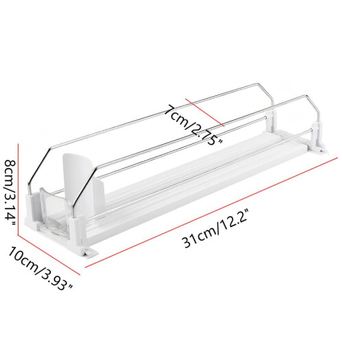 Fridge Drink Organizer with Auto-Pusher – 12 Inch