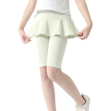 Meisjesrokje met ruches en legging tot de knie, polyester, maat 130
