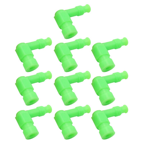 Bouchon de bougie d'allumage en caoutchouc, 10 pièces,-Vert