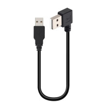 Câble coudé USB2.0 mâle à mâle pratique, câble de-Plier à gauche