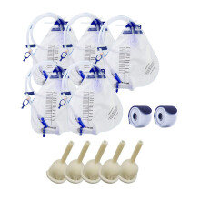 Sac de collecte d'urine jetable avec-Poches à urine 5 urines c