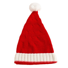 Gorro de Papá Noel de lana para decoración, 1 juego, 16 x 9 pulgadas.