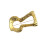 Statement Gold Tone Brooch Minimalists Designs-Large matte gold 1