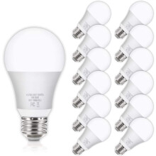 A19 gloeilampen, daglicht wit, 5000K, 12 stuks