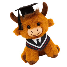 High Quality PP Cotton Graduation Highlands Cow Plush Toy-2