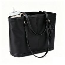 Weiche Damen-Reisehandtasche, wasserdichte Laptoptasche-Schwarz
