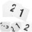 Black Plastic Table Number Cards for Weddings, 150 pcs 1