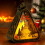 Luminária de Natal Vintage - Triangular de Plástico 1