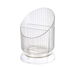 Transparent makeupbørsteholder med 3 pladser