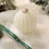 Bougie parfumée AuroraX boule de Noël blanche 100 g 1