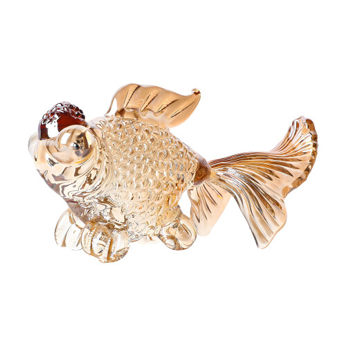Bunte Miniatur-Karpfenfisch-Statue, künstliche-Sekt