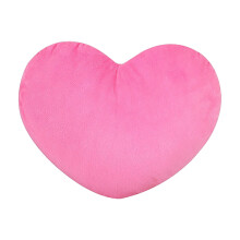 Herzförmiges Kissen, rosa Deko-Hasen-Motiv, 20 cm