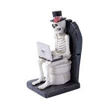 Ornement de squelette d'Halloween en résine, sculpture décorative 1