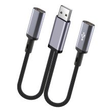 Mobile Phone Adapter USB to Type-2 Type C female straight head