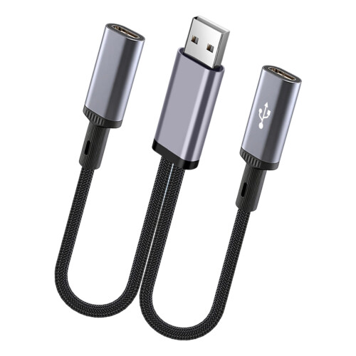 Mobile Phone Adapter USB to Type-2 Type C female  straight head