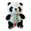 Peluche panda avec écharpe 24 cm 1