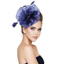 Pălărie fascinator cu flori pentru femei, pentru petrecerea de ceai