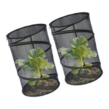 Set van 2 tuinplantenbehuizingen Schermstof voor-Zwart