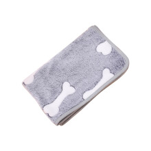 Seasonal Warm Coral Velvet Pet Blanket with Paw Print, Soft Dog & Cat Throw for Bed/Couch, Cozy Indoor Lounging, Napping, Cuddling – One Size