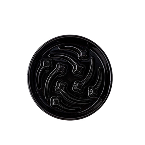 Durable Pet Feeding Bowl Nonslip Design Slow Feed Dish-Black 2