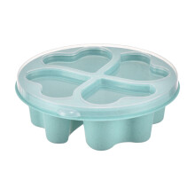 Boîte à goûter en forme de cœur, 4 compartiments, 17 cm
