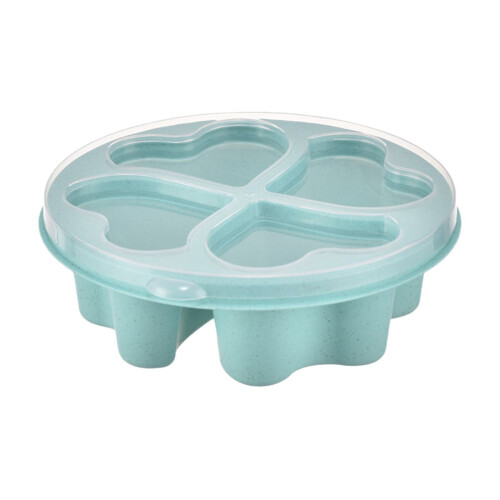Boîte à goûter en forme de cœur, 4 compartiments, 17 cm