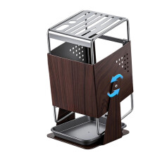 Steel Multifunctional Kitchen Organizers With-Wood grains color